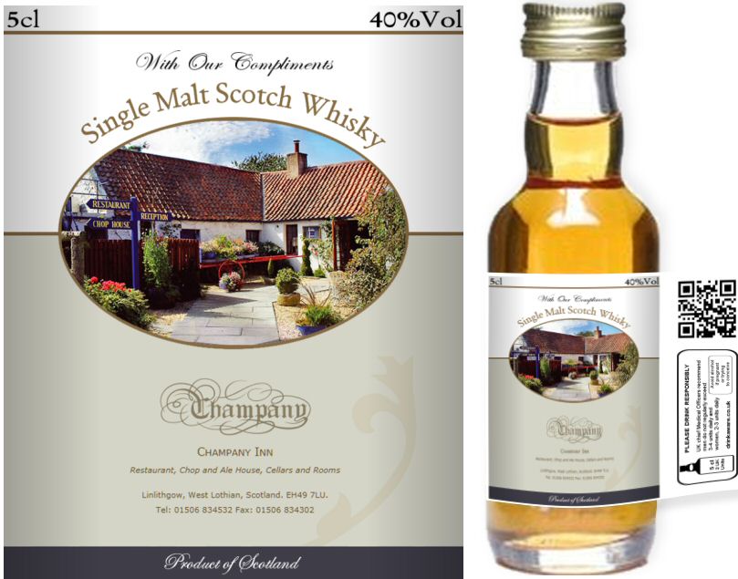 Own Brand Label: 07 | Personalised Alcoholic Miniatures - Click Image to Close